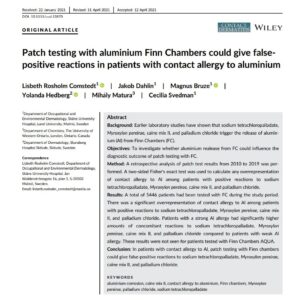 Patch testing with aluminium FinnChambers